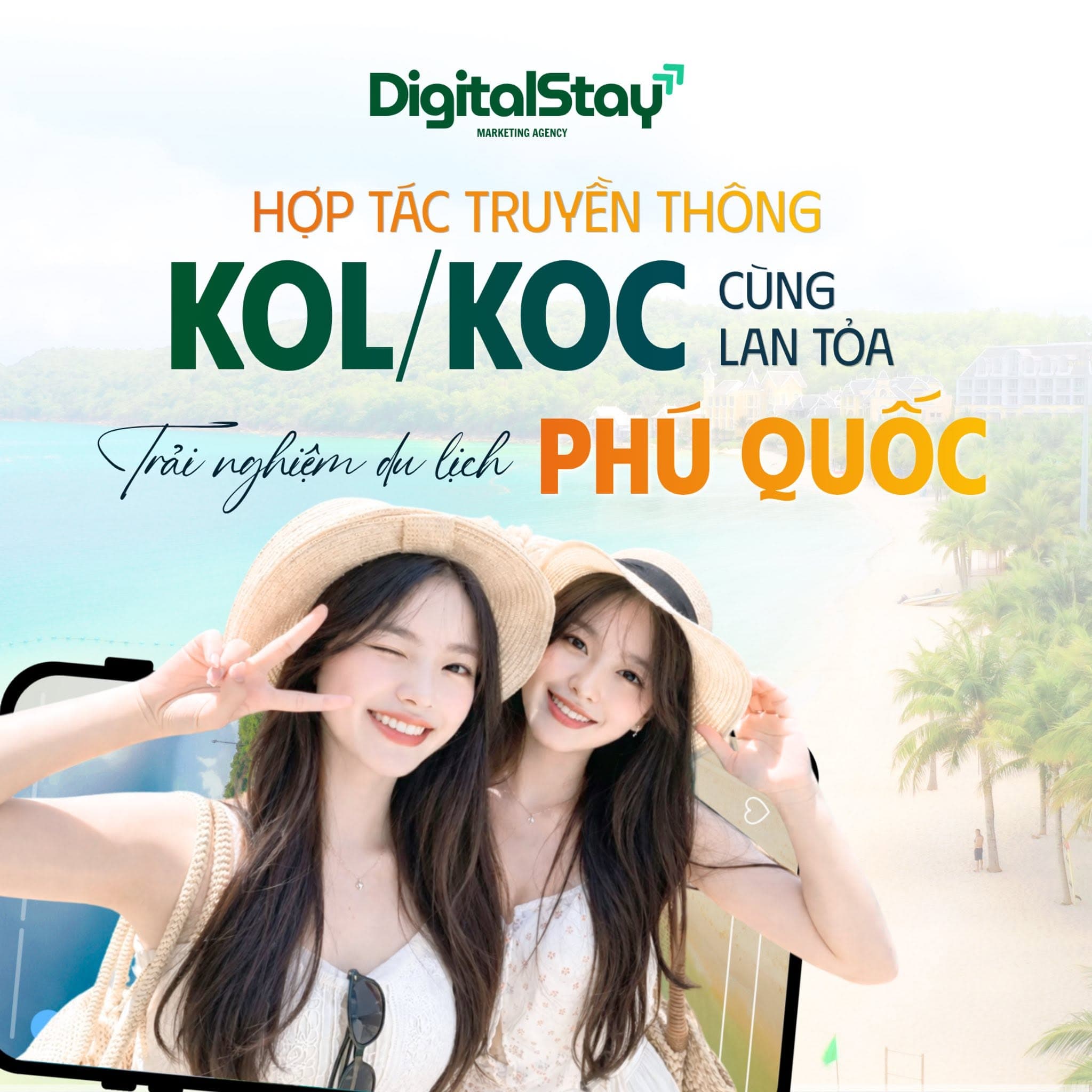 Hợp tác KOL/KOC Phú Quốc – Lan tỏa thương hiệu du lịch cùng DigitalStay